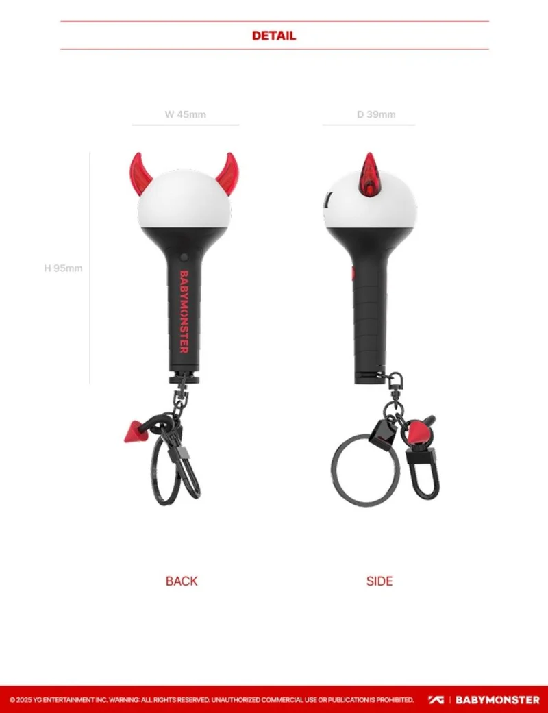 BABYMONSTER - OFFICIAL LIGHT STICK KEYRING