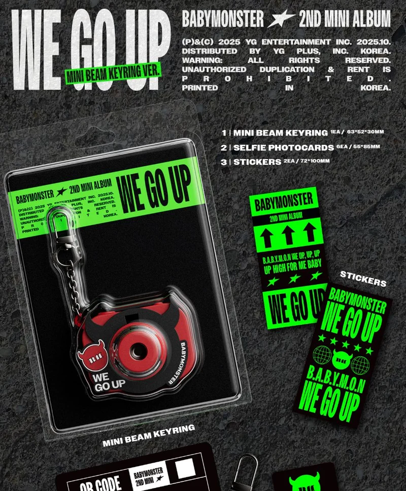 BABYMONSTER - WE GO UP (MINI BEAM KEYRING VER.)