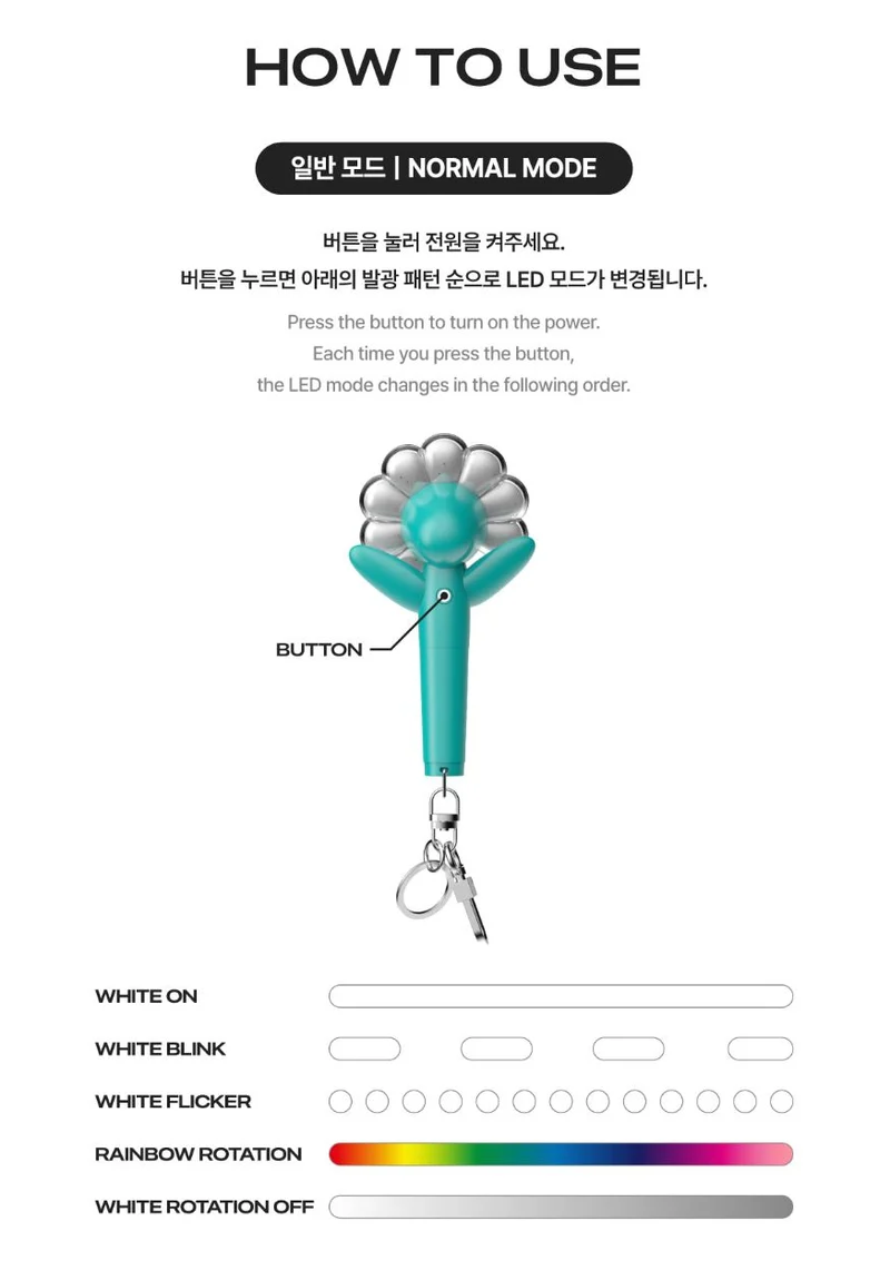 G-DRAGON (BIGBANG) - OFFICIAL MINI LIGHT KEYRING (MINT)