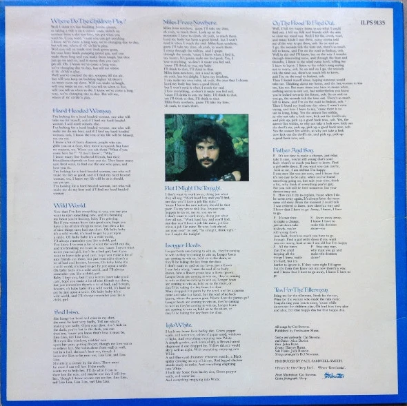 Cat Stevens ‎| Tea For The Tillerman