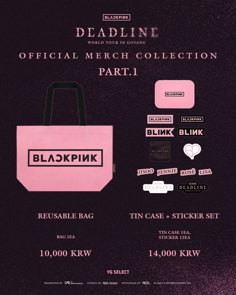 [BLACKPINK] Deadline : World Tour In Goyang : Official Merch Collection