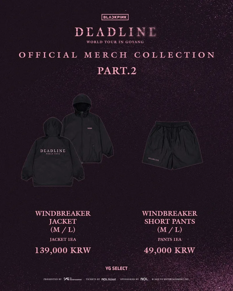 [BLACKPINK] Deadline : World Tour In Goyang : Official Merch Collection