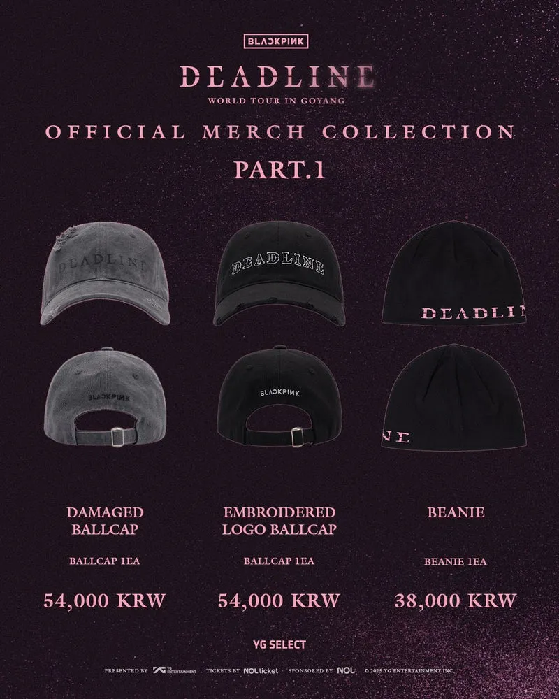[BLACKPINK] Deadline : World Tour In Goyang : Official Merch Collection