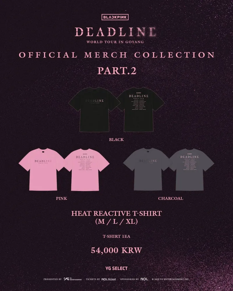 [BLACKPINK] Deadline : World Tour In Goyang : Official Merch Collection