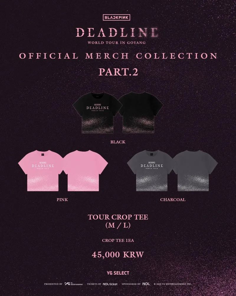 [BLACKPINK] Deadline : World Tour In Goyang : Official Merch Collection
