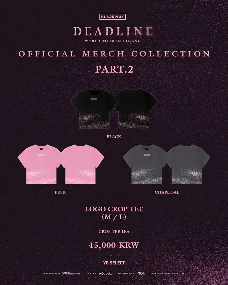[BLACKPINK] Deadline : World Tour In Goyang : Official Merch Collection