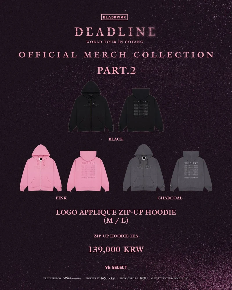 [BLACKPINK] Deadline : World Tour In Goyang : Official Merch Collection