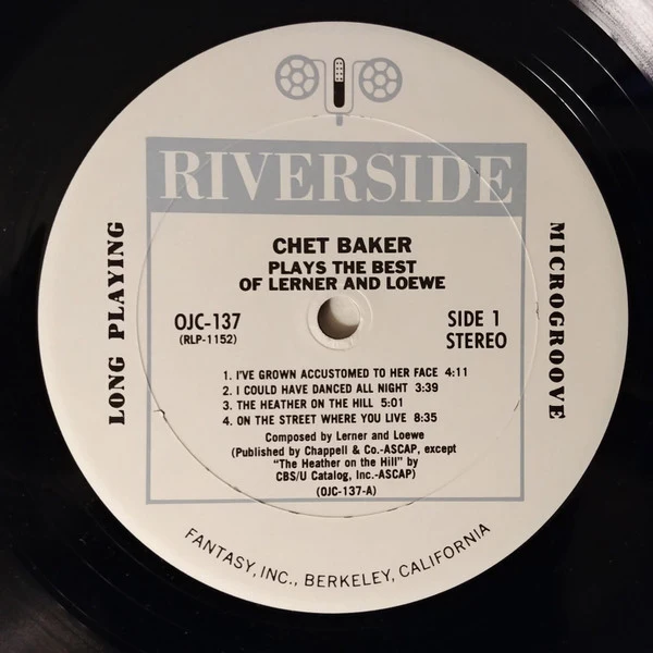 Chet Baker ‎| Plays The Best Of Lerner & Loewe