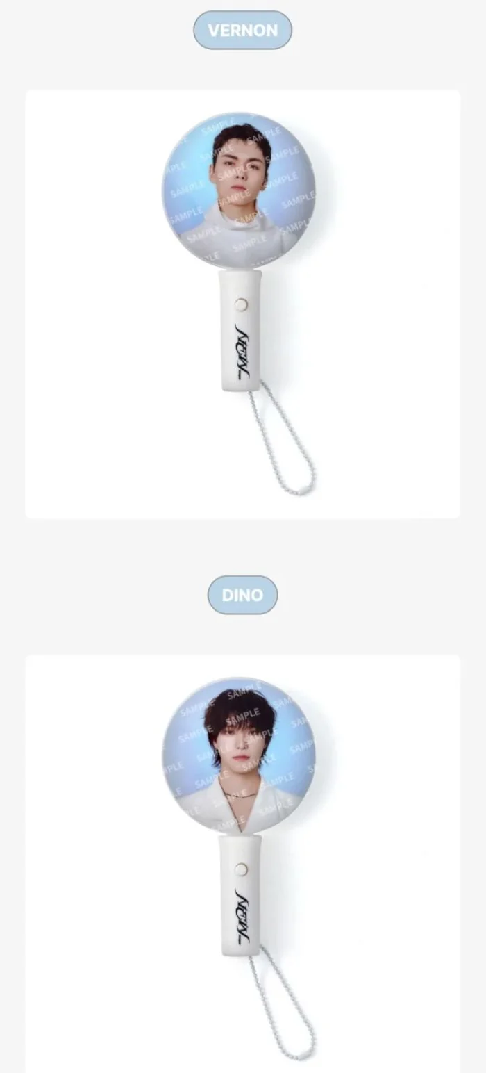 SEVENTEEN - MINI PICKET LIGHT KEYRING (NEW_ 2025 WORLD TOUR IN INCHEON OFFICIAL MD)