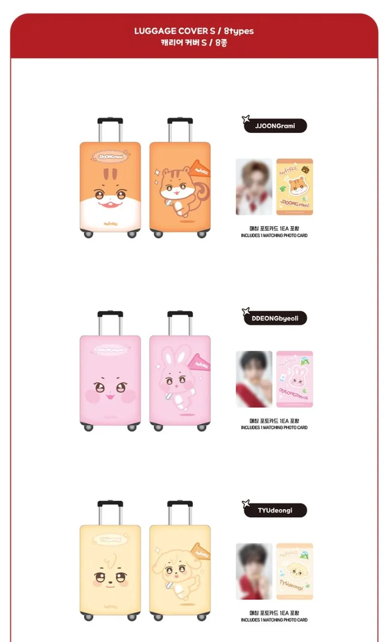ATEEZ - LUGGAGE COVER (ANITEEZ IN THE CALLING OFFICIAL MD)