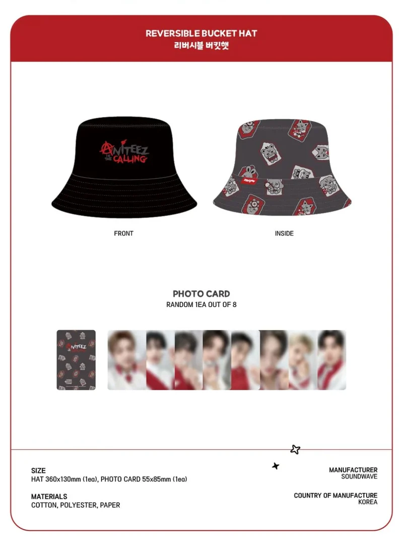 ATEEZ - CLOTHES & BAGS (ANITEEZ IN THE CALLING OFFICIAL MD)