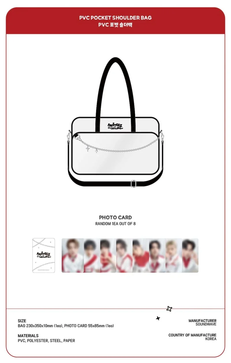 ATEEZ - CLOTHES & BAGS (ANITEEZ IN THE CALLING OFFICIAL MD)