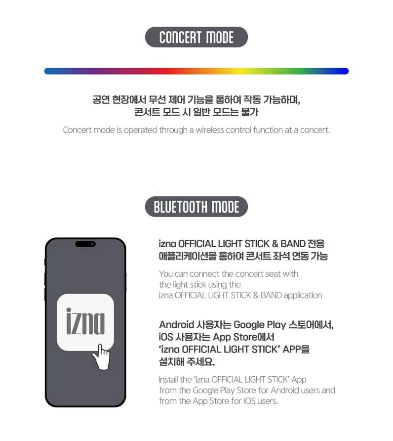 IZNA - LIGHT STICK & LIGHT BAND OFICIALES