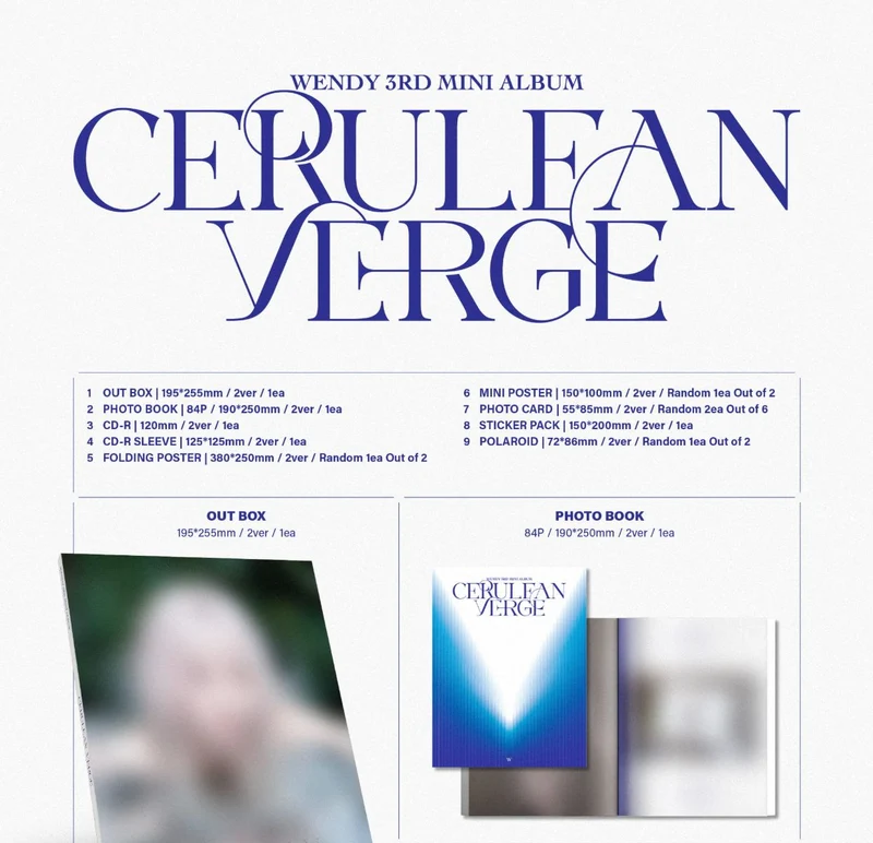 WENDY (RED VELVET) - CERULEAN VERGE (PHOTOBOOK VER.)