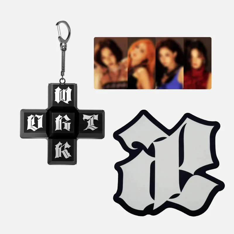 AESPA - CLICK IT KEYCAP & MOUSE PAD SET (THE 1ST SINGLE ALBUM 'DIRTY WORK' OFFICIAL MD)