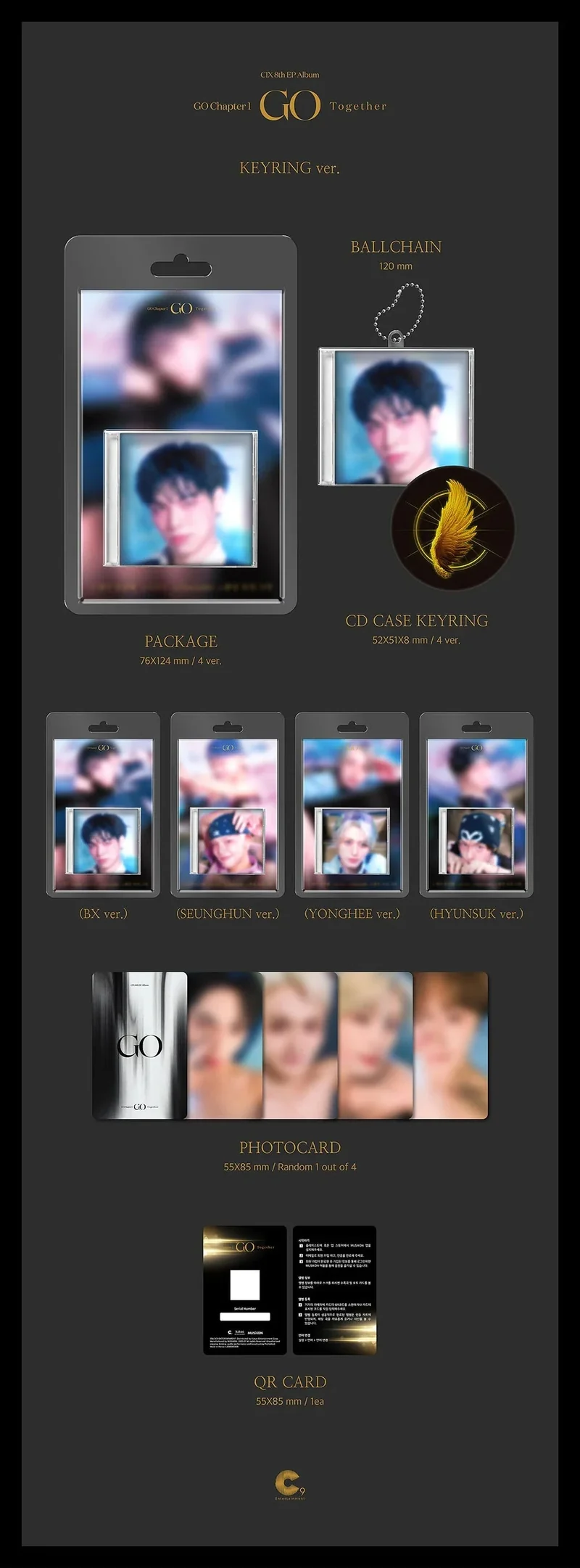 CIX - GO CHAPTER 1 : GO TOGETHER (KEYRING VER)