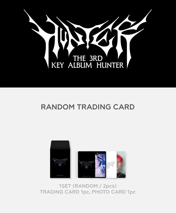 KEY (SHINEE) - RANDOM TRADING CARD (HUNTER THE 3RD ALBUM OFFICIAL MD)