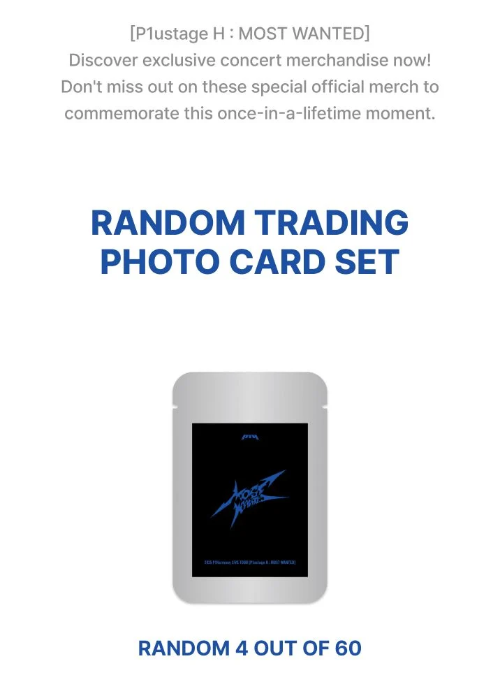 P1HARMONY - RANDOM TRADING PHOTO CARD SET (P1USTAGE H : MOST WANTED)