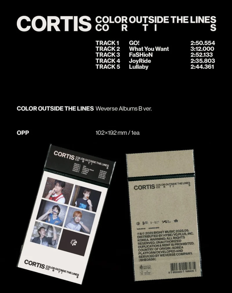 CORTIS - COLOR OUTSIDE THE LINES (WEVERSE ALBUMS VER.)