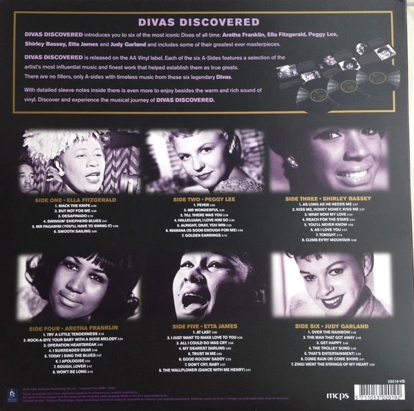 3LP Various ‎– Divas Discovered