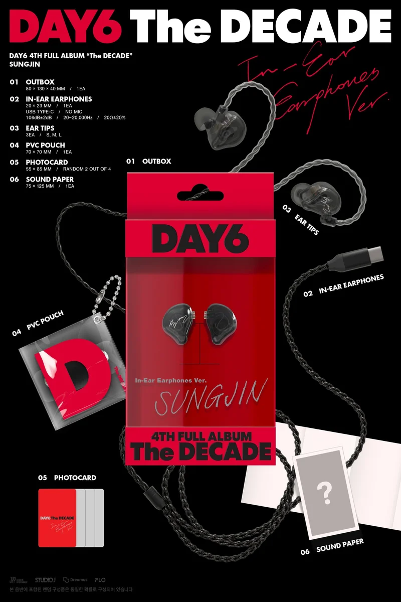 DAY6 - THE DECADE (IN-EAR EARPHONES VER.)