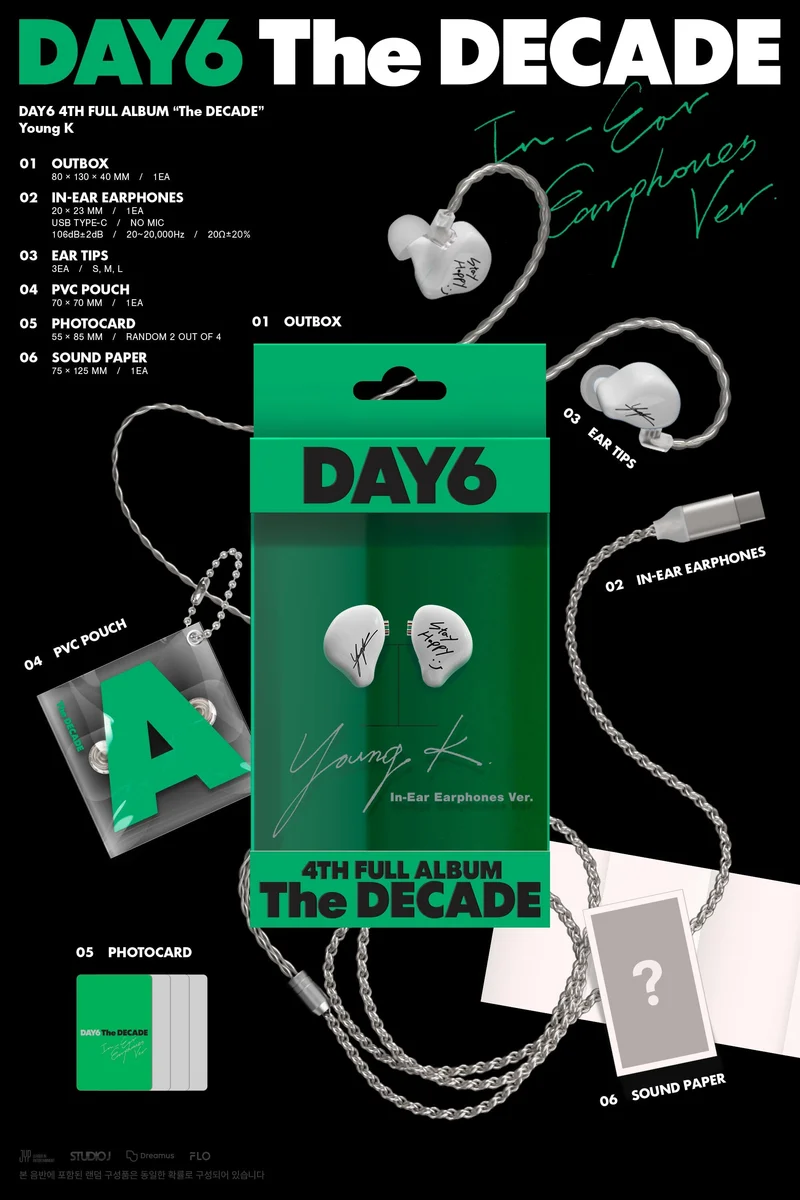 DAY6 - THE DECADE (IN-EAR EARPHONES VER.)