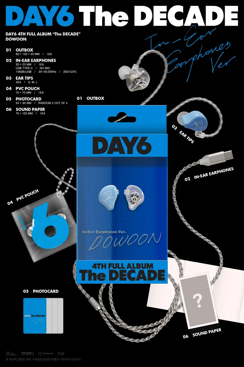 DAY6 - THE DECADE (IN-EAR EARPHONES VER.)