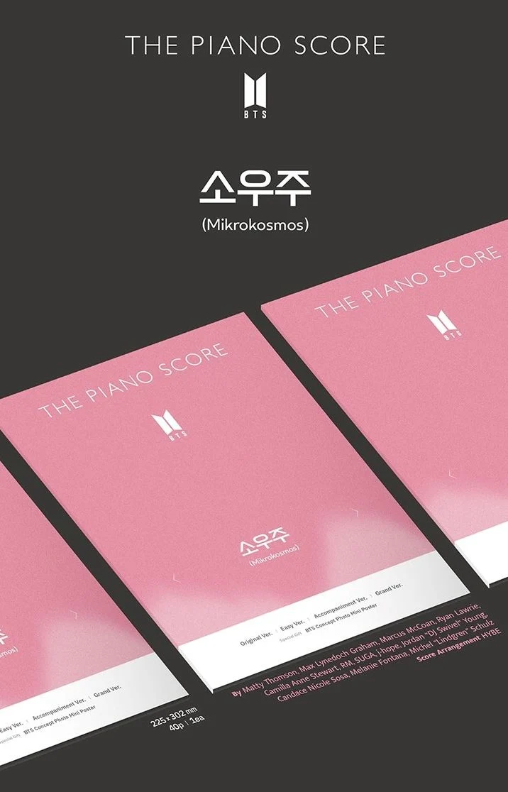 BTS - THE PIANO SCORE : BTS 'MIKROKOSMOS' (소우주)