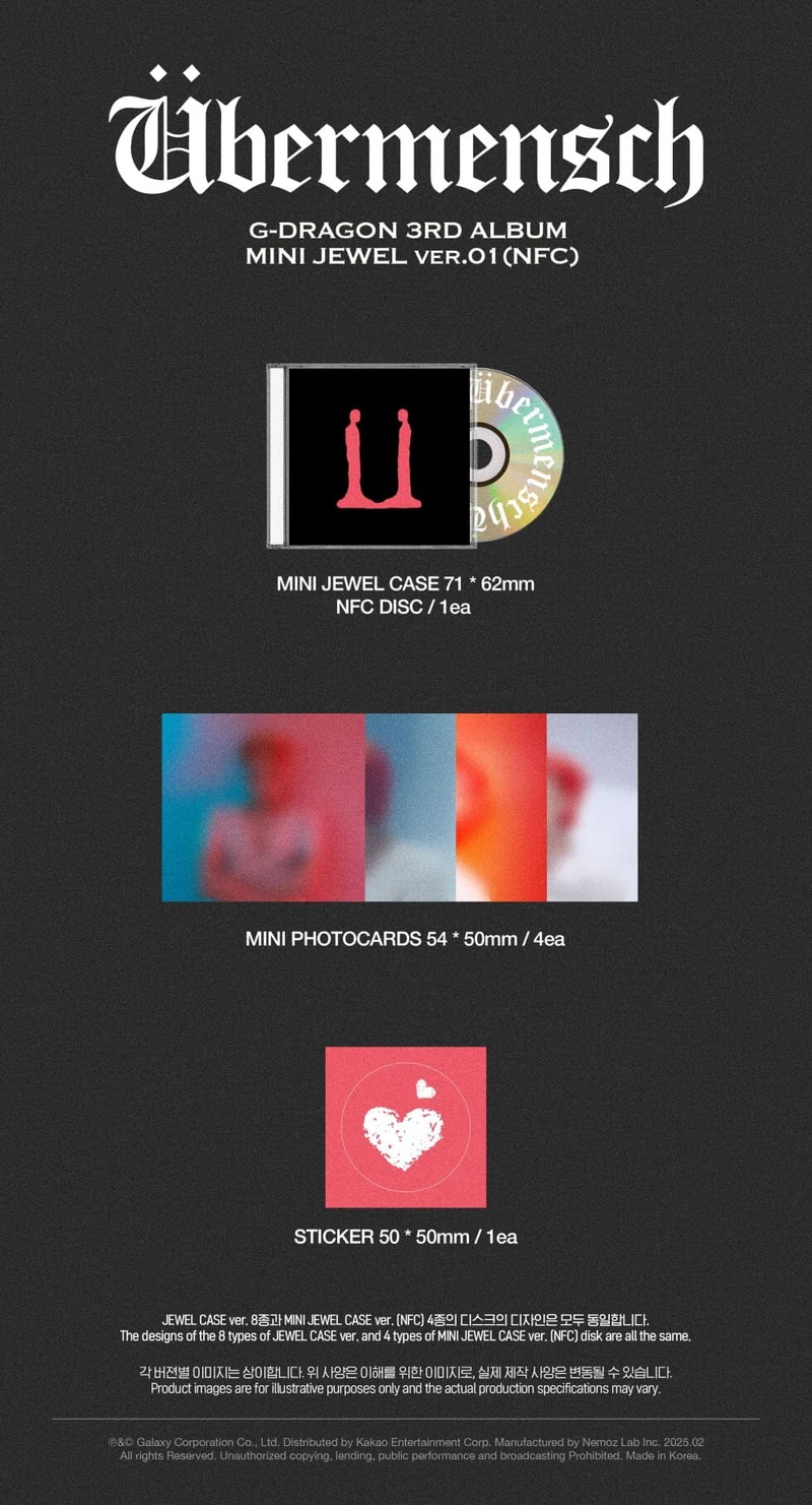 G-DRAGON - ÜBERMENSCH (MINI JEWEL VER.)