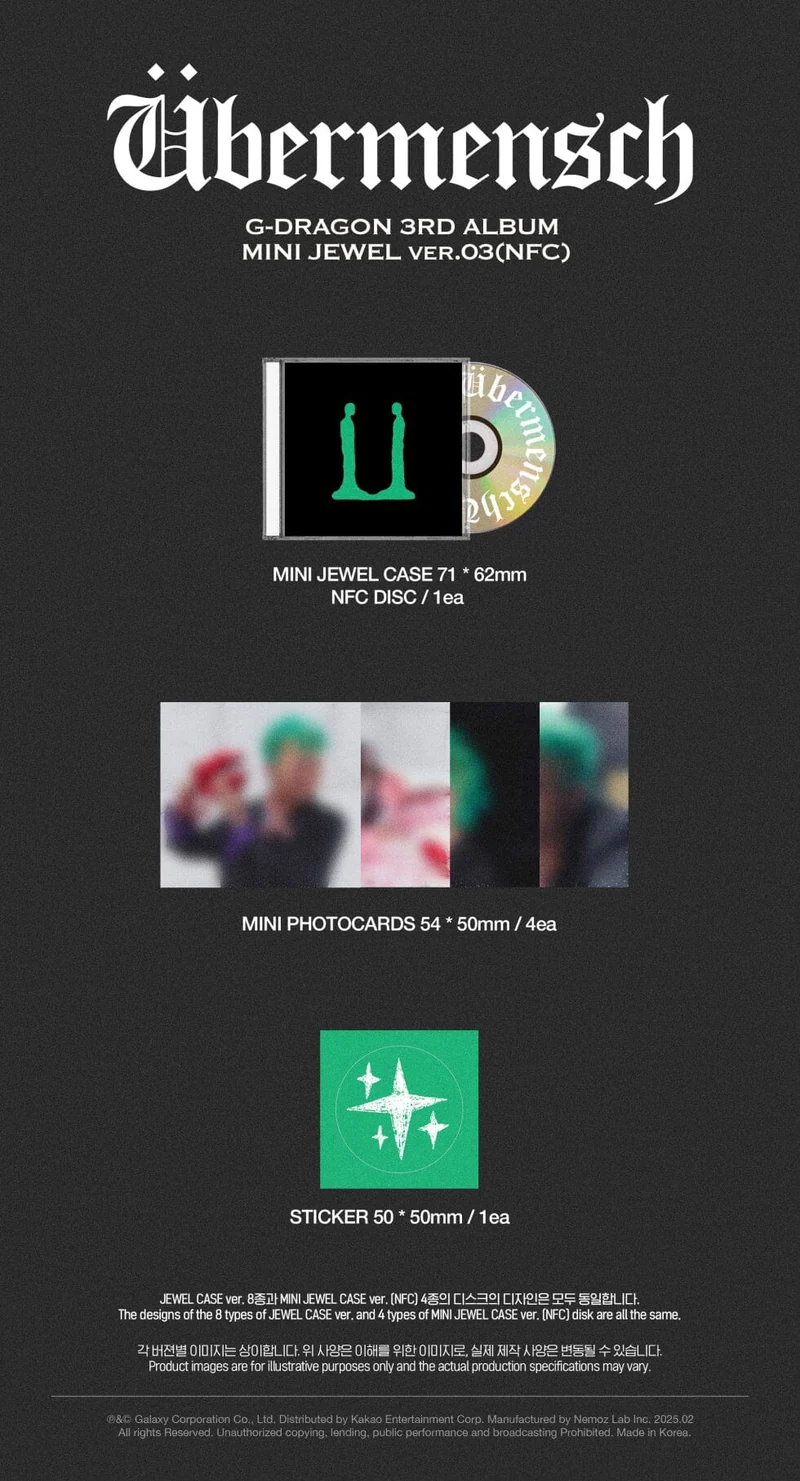 G-DRAGON - ÜBERMENSCH (MINI JEWEL VER.)