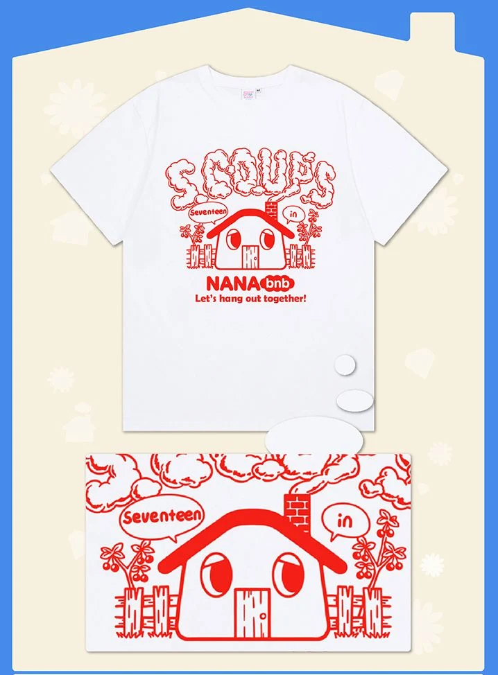 SEVENTEEN - T-SHIRT ('NANA BNB WITH SEVENTEEN' OFFICIAL MD)