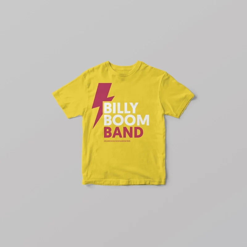 Billy Boom Band - Camiseta Rayo Amarilla