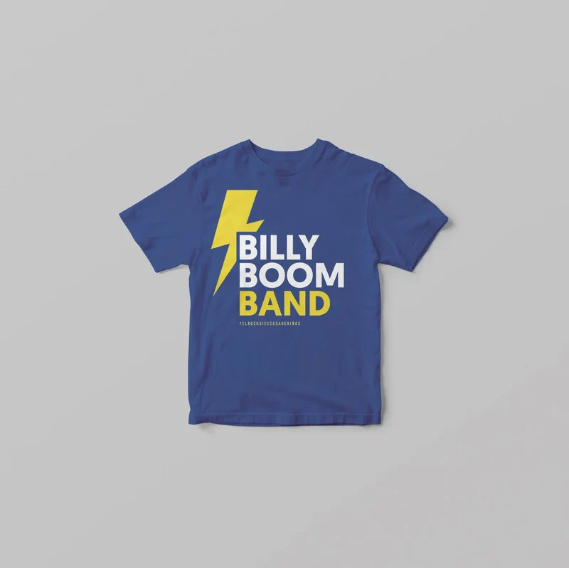 Billy Boom Band - Camiseta Rayo Azul