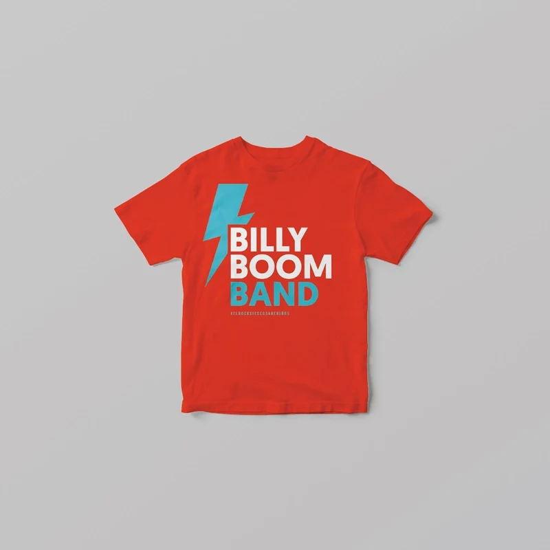 Billy Boom Band - Camiseta Rayo Roja