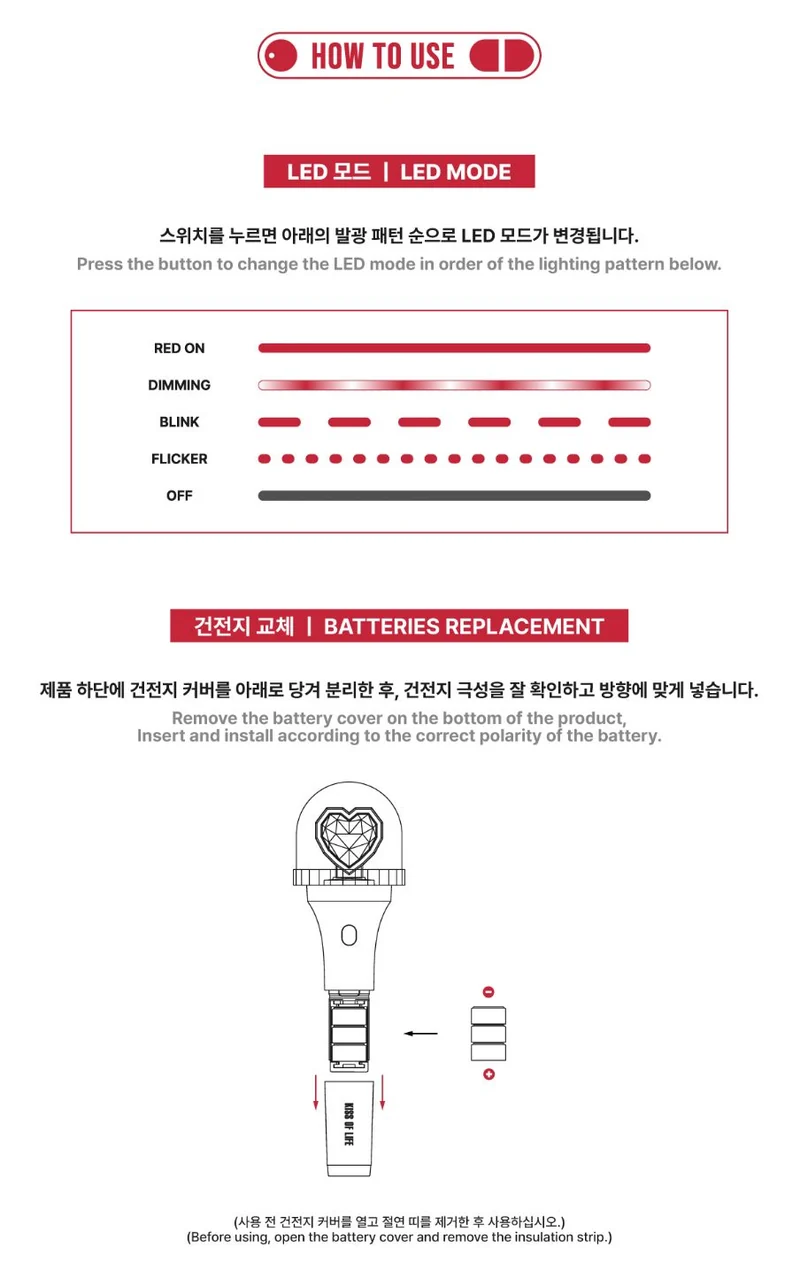 KISS OF LIFE - OFFICIAL MINI LIGHT KEYRING