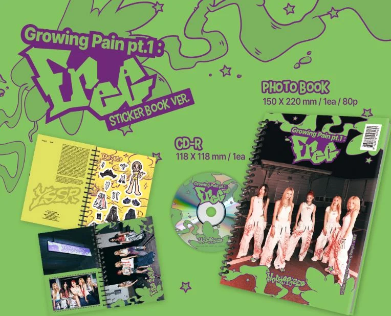 YOUNG POSSE - GROWING PAIN PT.1 : FREE (STICKER BOOK VER.)