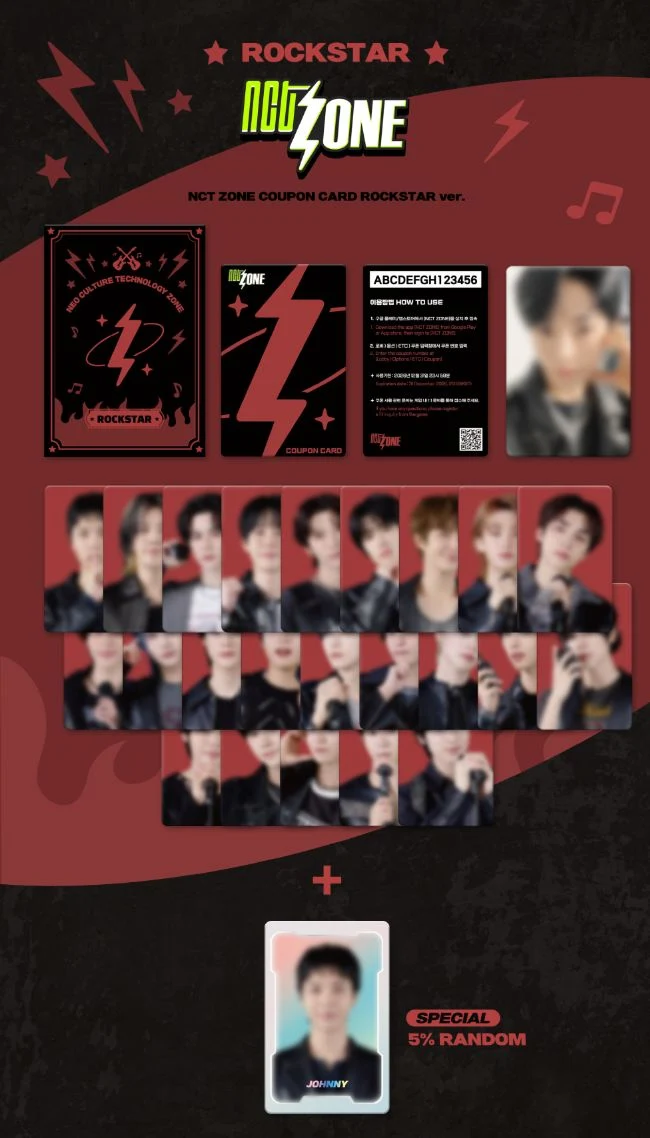NCT ZONE - COUPON CARD (ROCKSTAR VER.)