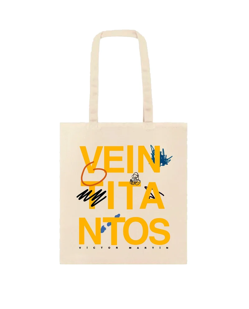 Víctor Martín - Tote Bag "Veintitantos" Beige