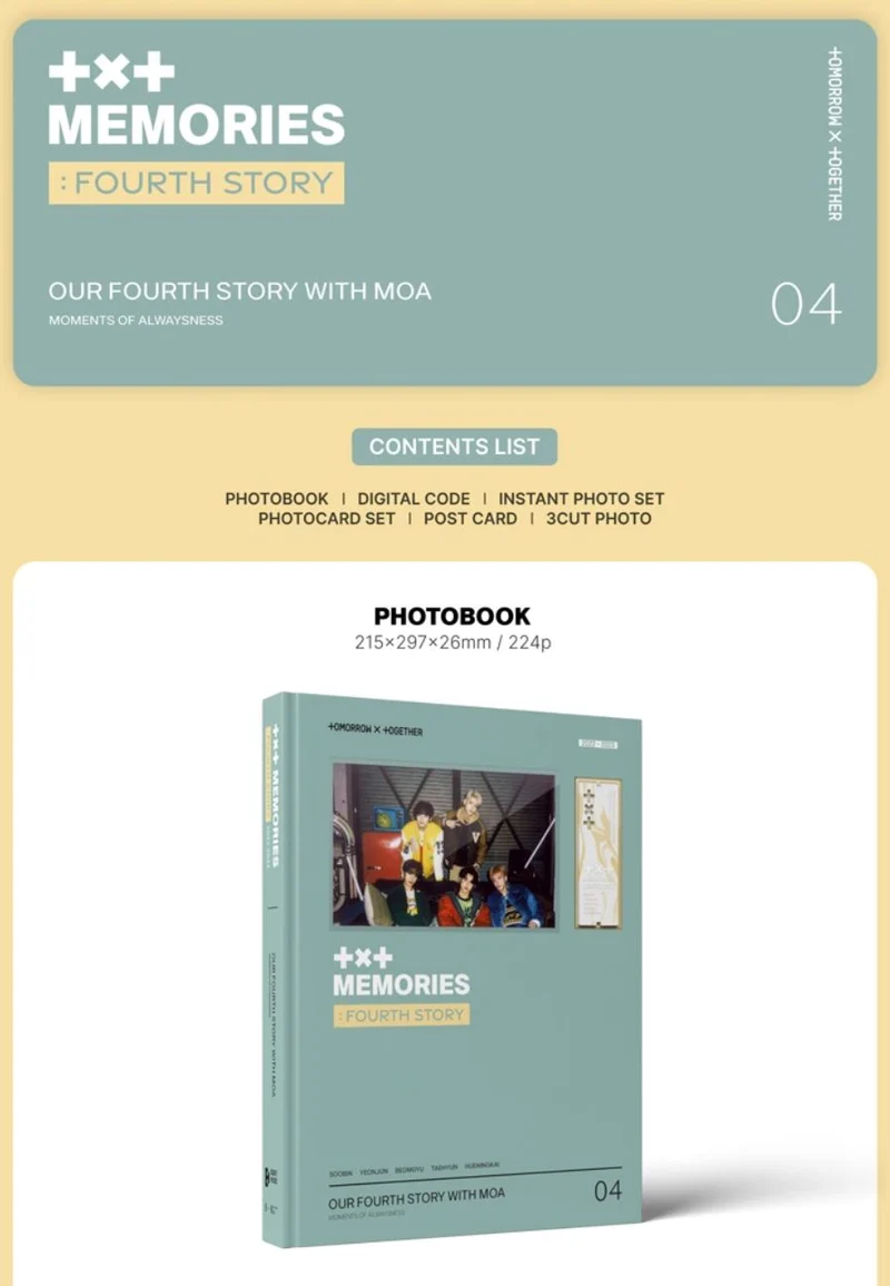 TXT - MEMORIES : FOURTH STORY