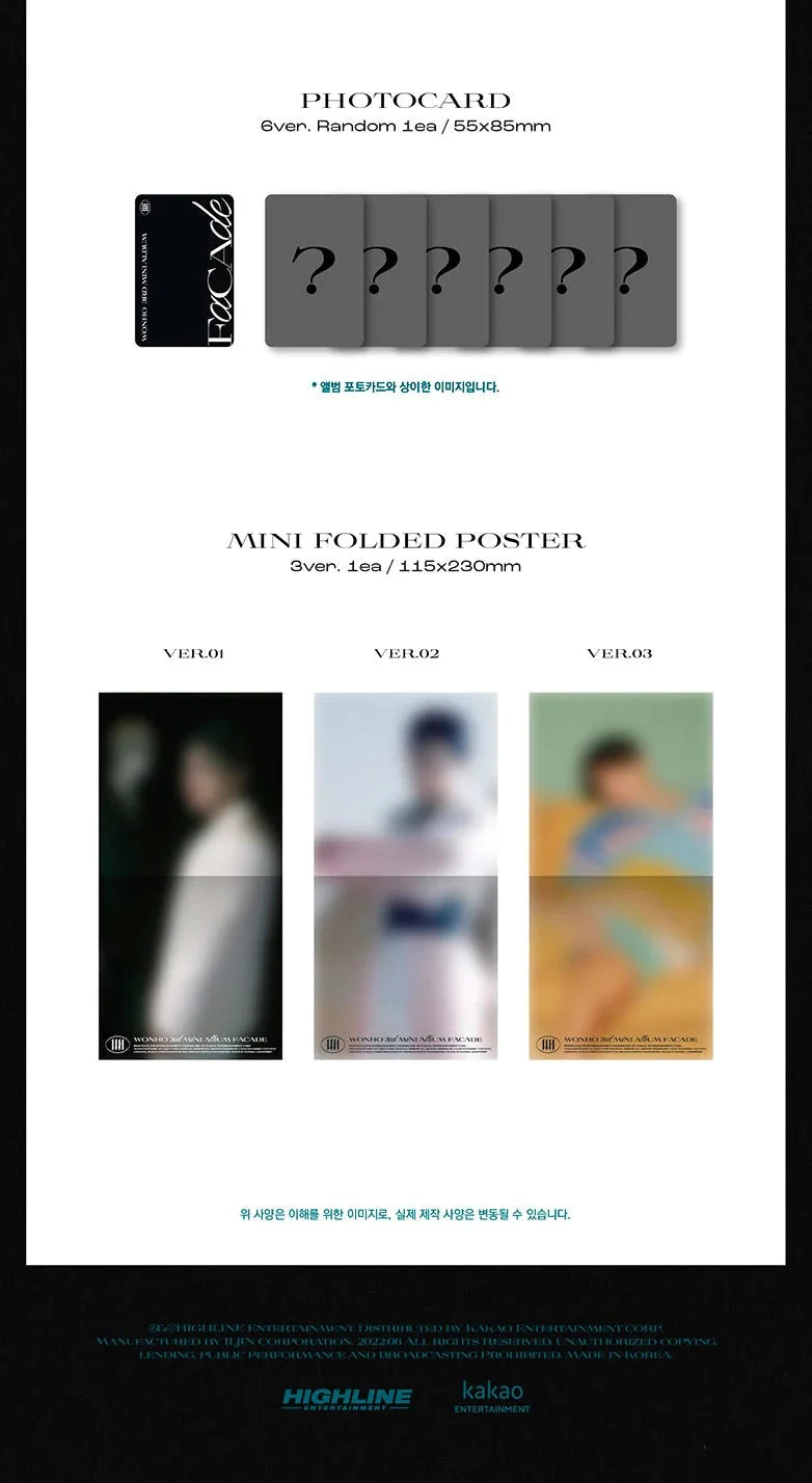 WONHO - [FACADE] Jewel Ver. 3RD MINI ALBUM
