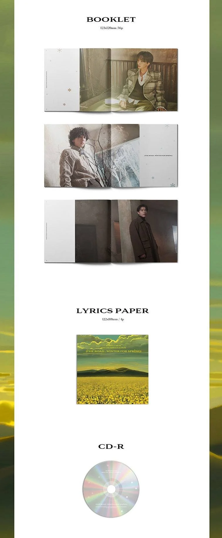 SUPER JUNIOR - [THE ROAD : WINTER FOR SPRING] (SPECIAL SINGLE ALBUM)