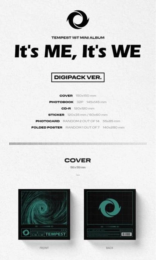 TEMPEST - [It’s ME It's WE] (Digipack Ver.)