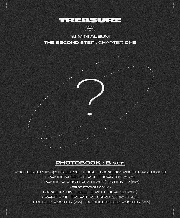TREASURE - THE SECOND STEP CHAPTER ONE (1ST Mini Album Photobook Ver.)