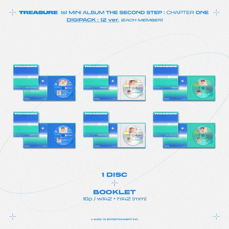 TREASURE - THE SECOND STEP : CHAPTER ONE (1st Mini Album DIGIPACK)