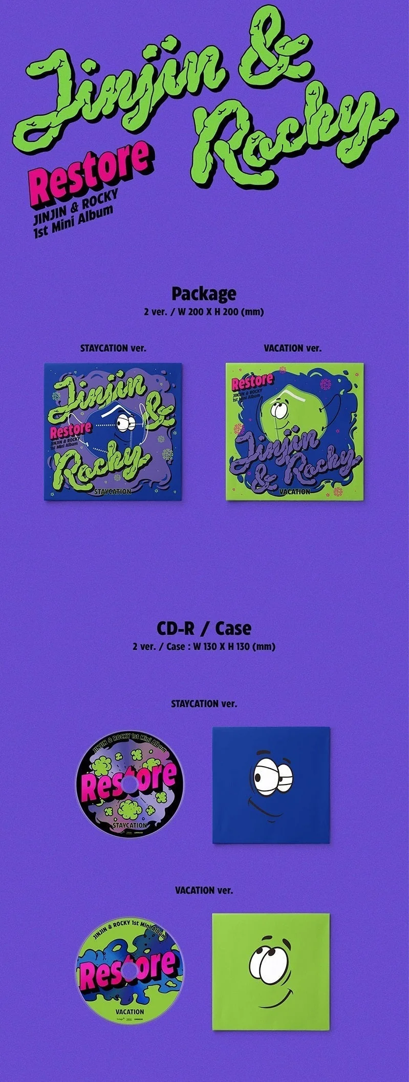 ASTRO JINJIN & ROCKY - RESTORE (1ST MINI ALBUM)