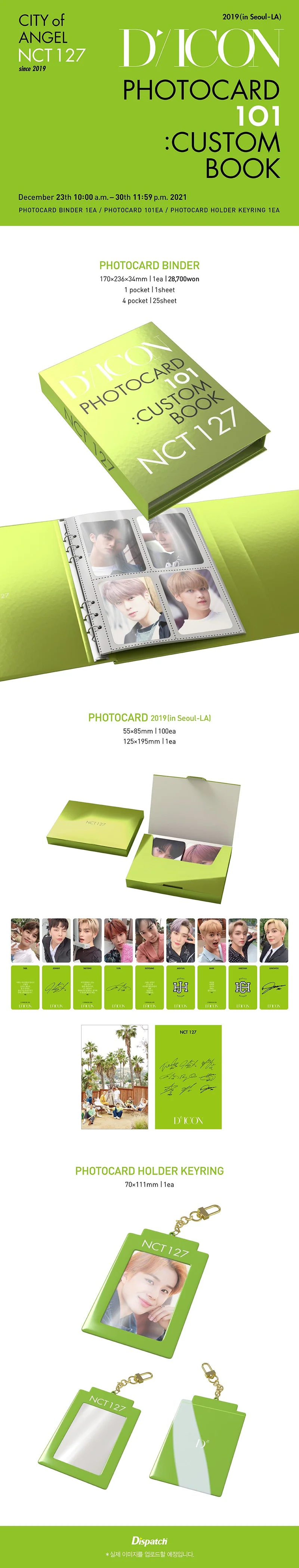 NCT 127 - D'ICON Photocard 101: Custom Book