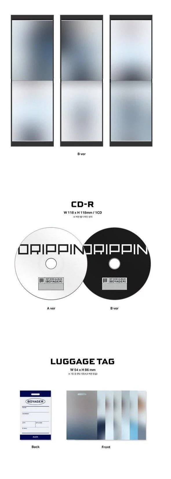 DRIPPIN - 1st Mini Album [Boyager] (Random Ver.)