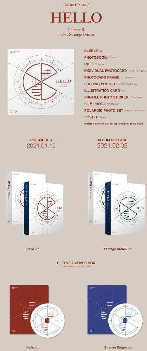 CIX - 4th EP [Hello, Strange Dream]