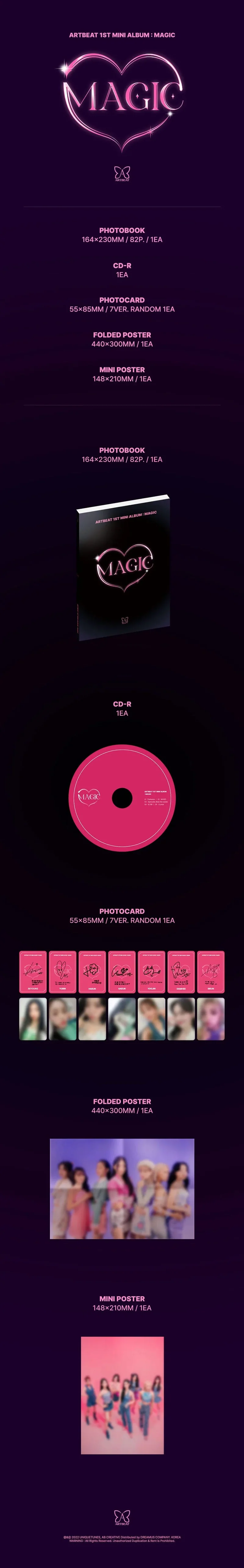 ARTBEAT - MAGIC (1ST MINI ALBUM)