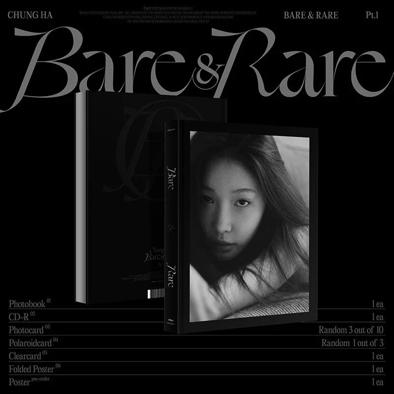 CHUNG HA - BARE&RARE PT.1 (2ND STUDIO ALBUM)
